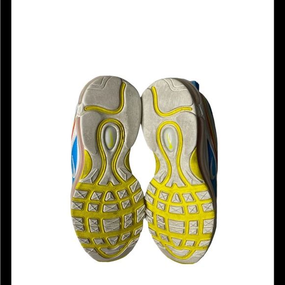 Youth Nike Air max 97 “Summer Pack” Sz 4Y GS White Blue Yellow CK0052-400 WMNS 6 - Picture 12 of 13